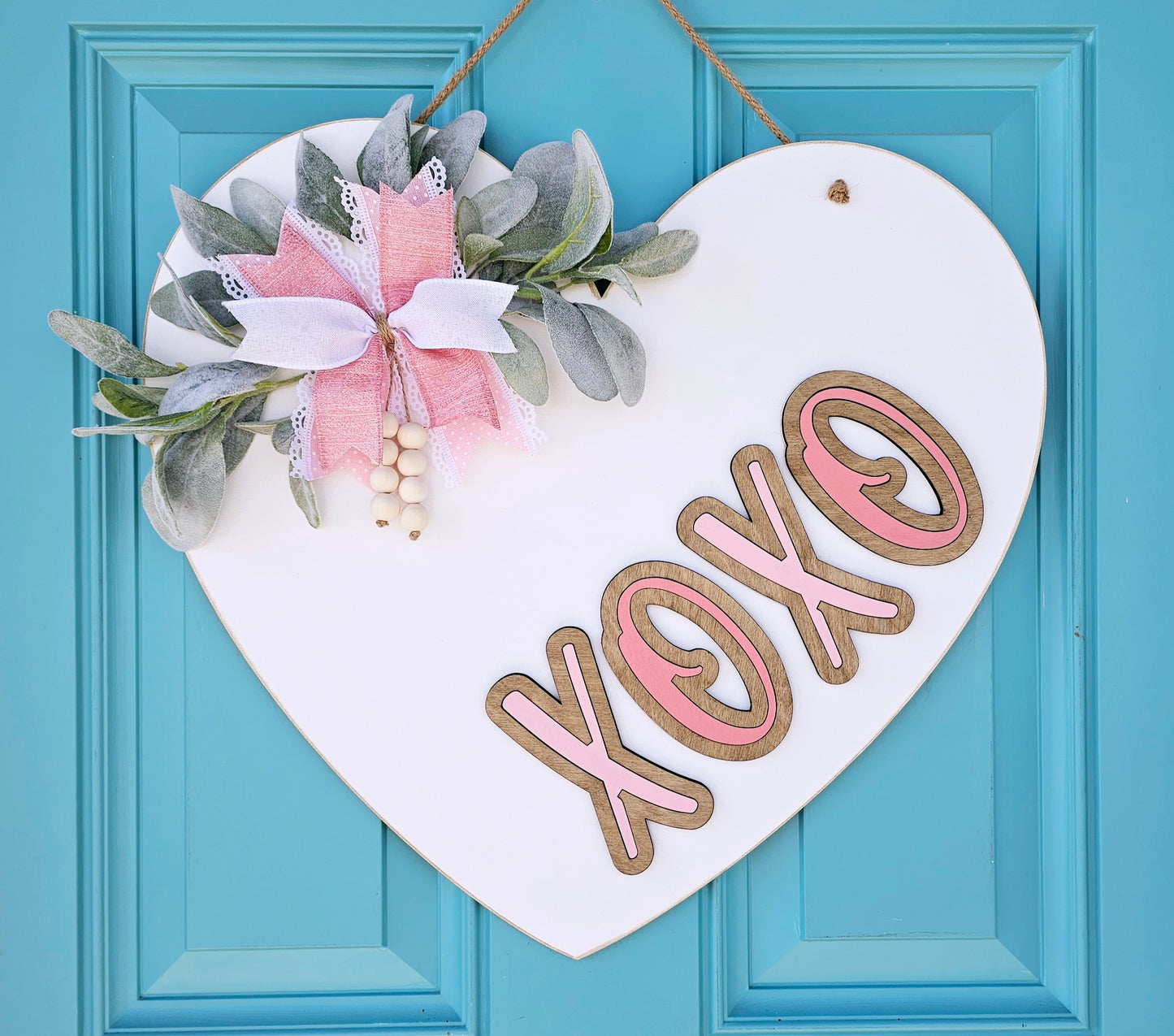 XoXo Heart Shaped Door Hanger