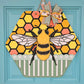 Hexagon Bee Door Hanger