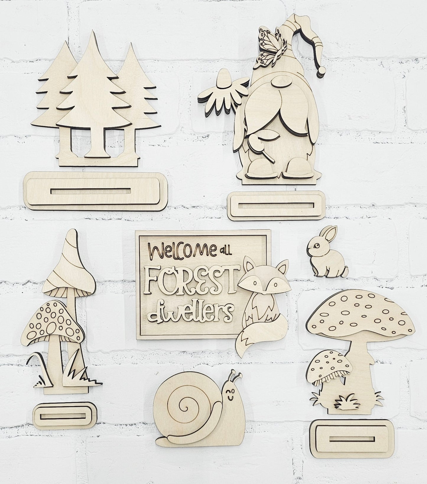 Woodland Creatures Tiered Tray Set