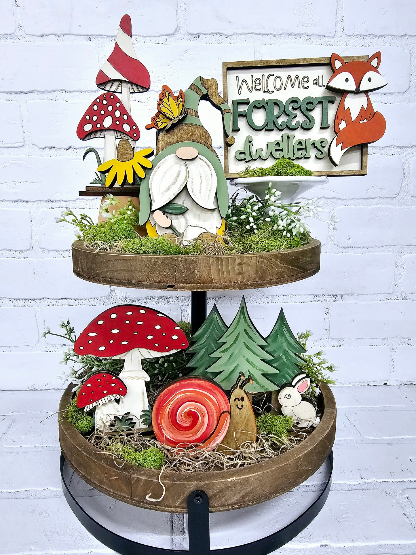 Woodland Creatures Tiered Tray Set