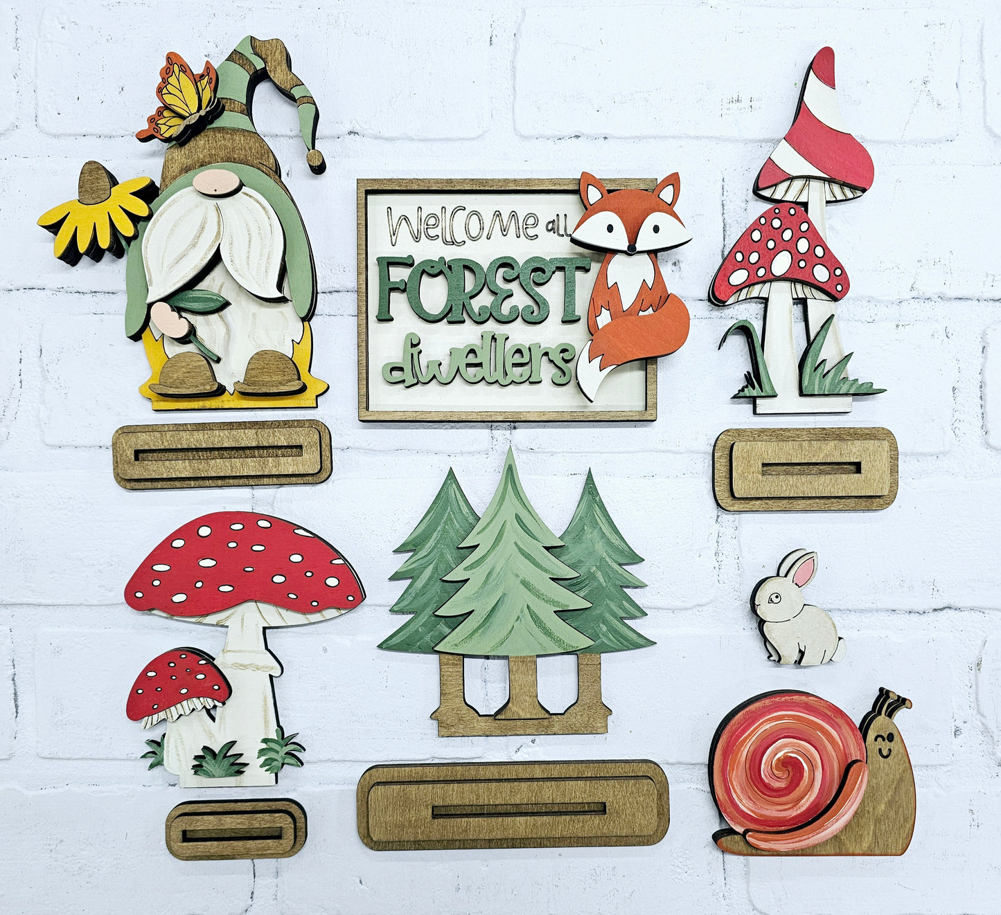 Woodland Creatures Tiered Tray Set