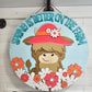 Spring is Better on the Farm Cow Door Hanger