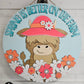 Spring is Better on the Farm Cow Door Hanger