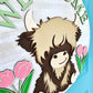 Spring Tulip Cow Door Hanger
