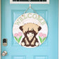 Spring Tulip Cow Door Hanger