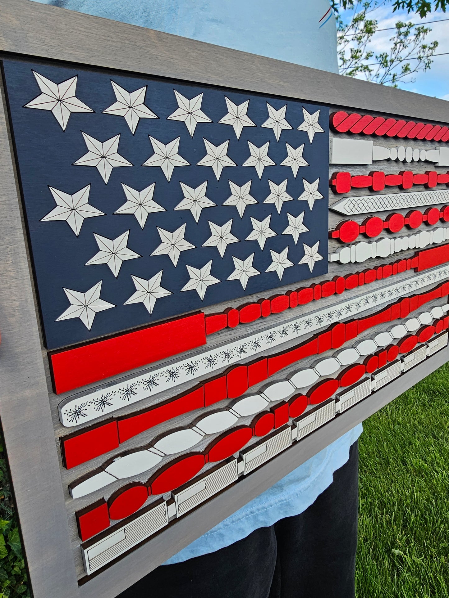 Patriotic Flag Sign