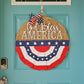 God Bless America Patriotic Bunting Door Hanger