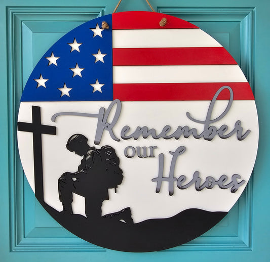 Remember our Heros Door Hanger