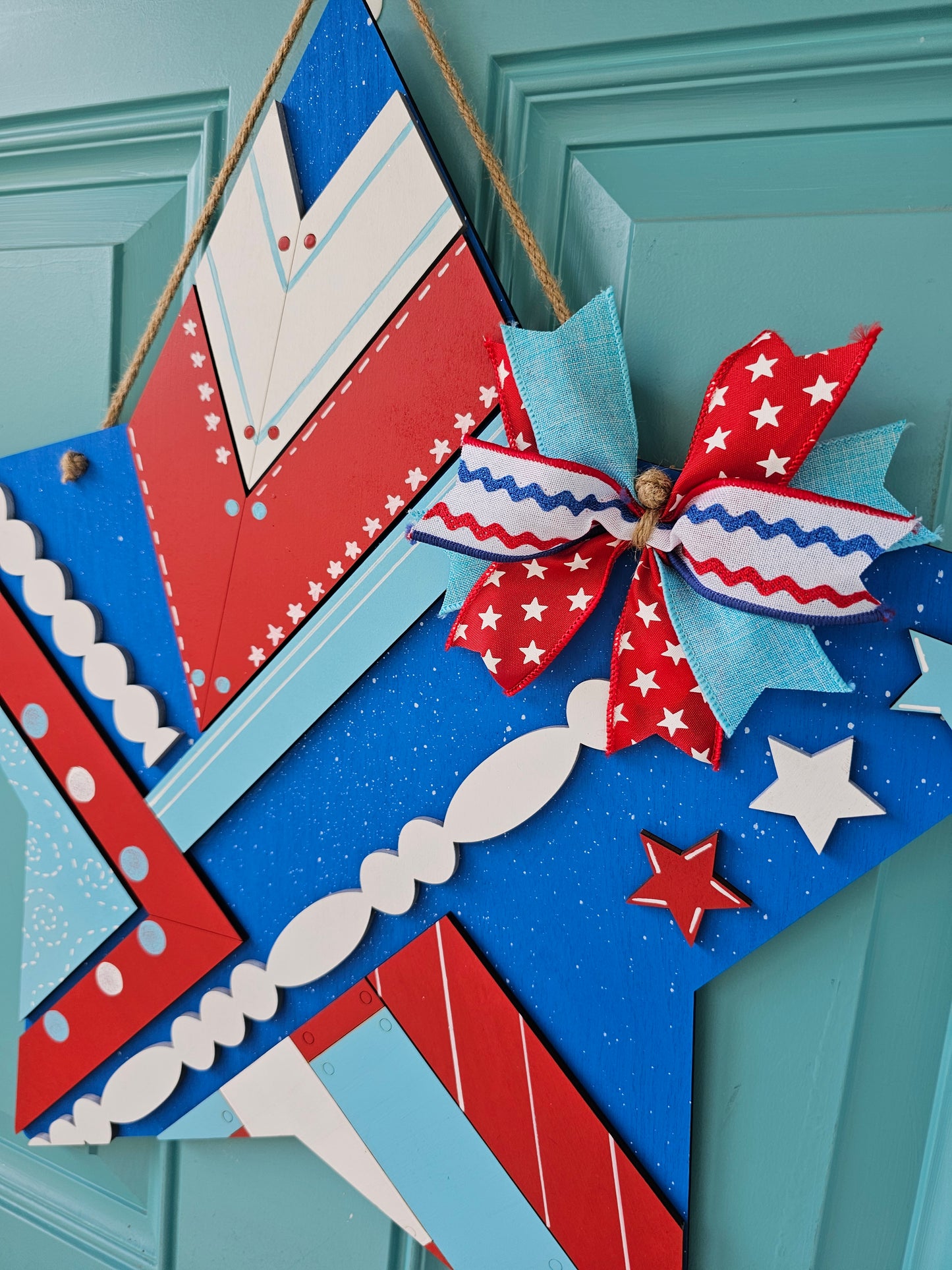 Patriotic Star Door Hanger