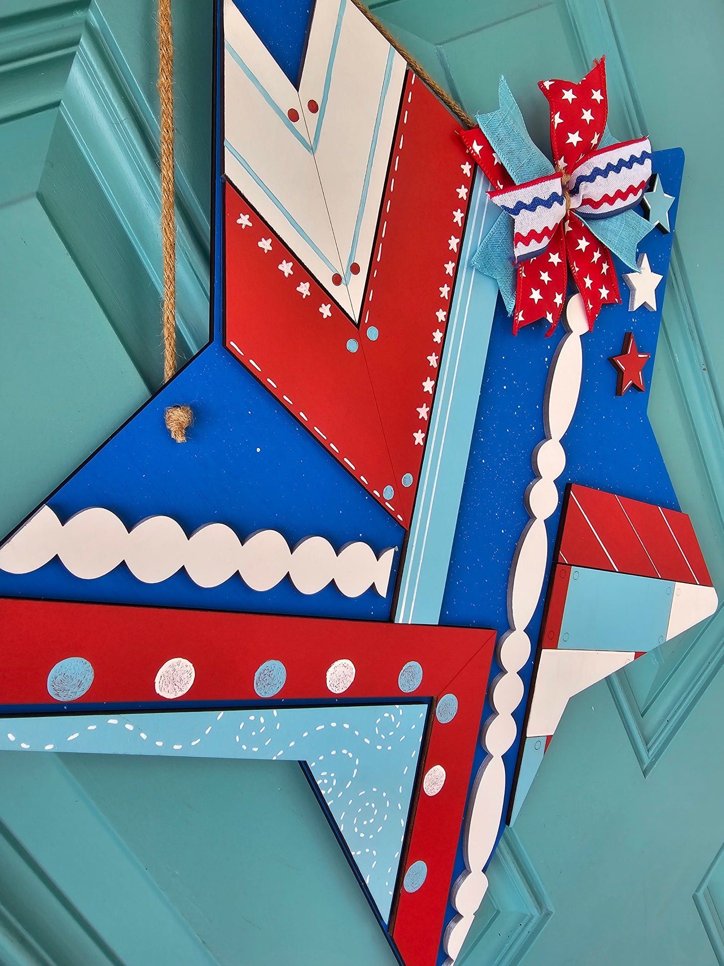 Patriotic Star Door Hanger