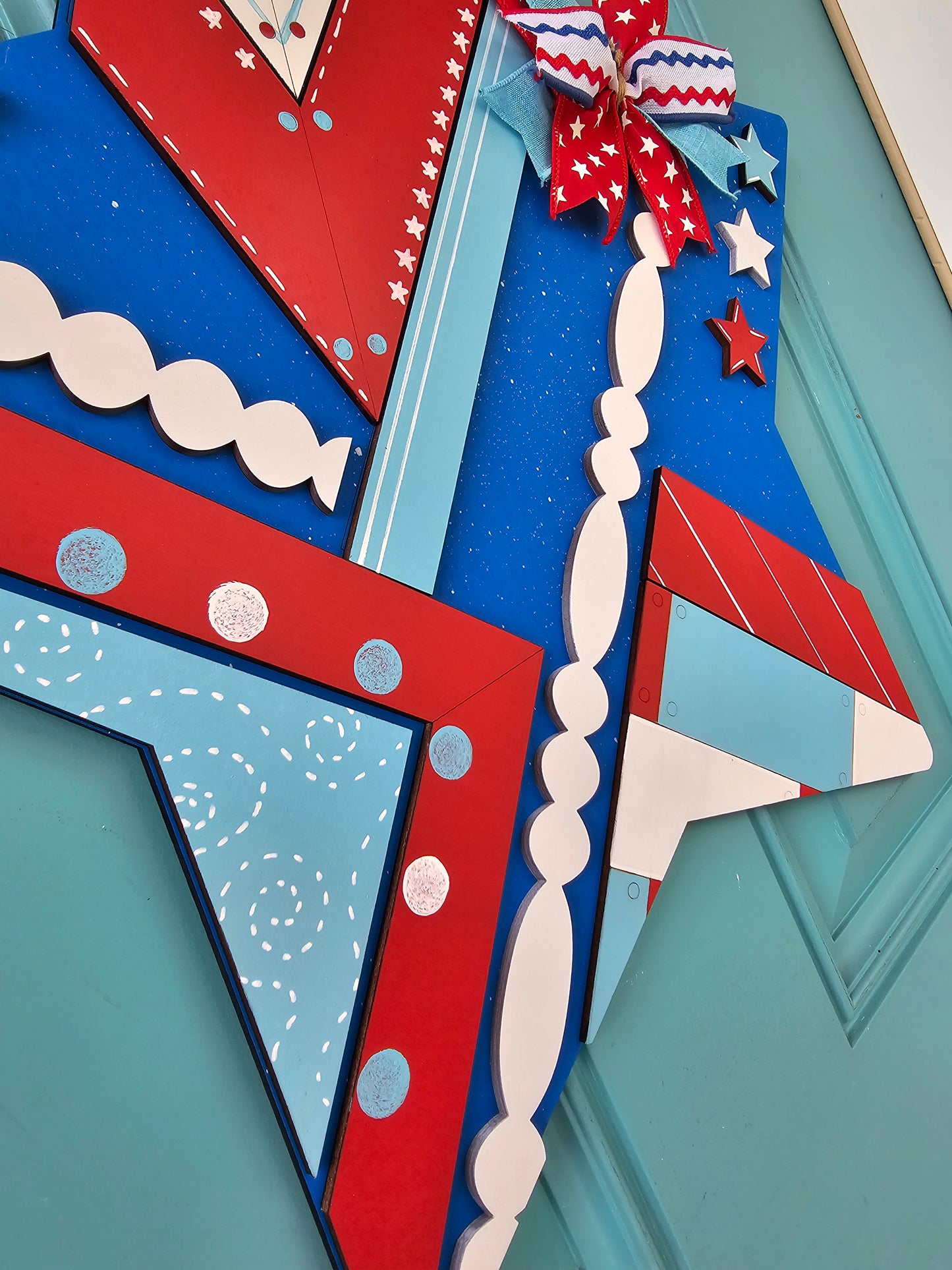 Patriotic Star Door Hanger