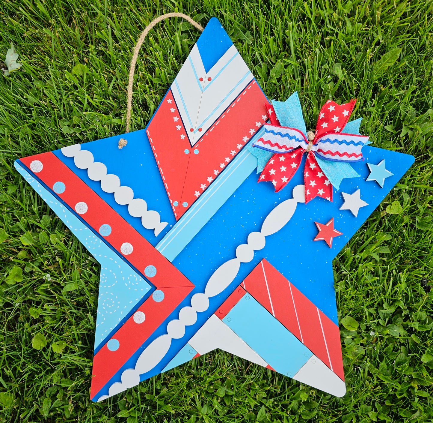 Patriotic Star Door Hanger