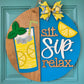 Sit Sip and Relax Door Hanger