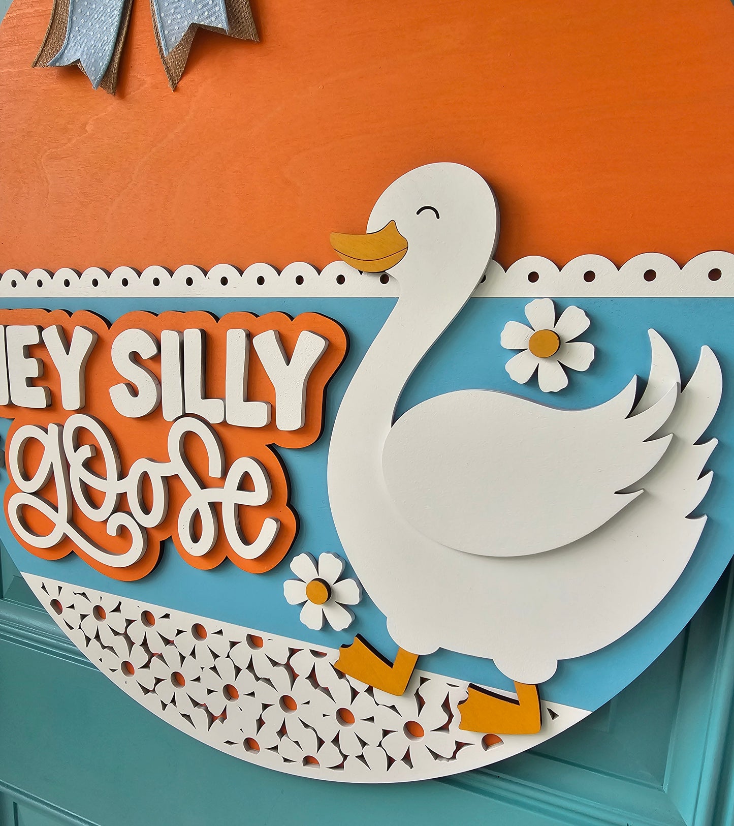 Hey Silly Goose Door Hanger