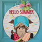 Summer Highland Cow Door Hanger