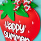 Happy Summer Strawberry Door Hanger