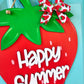 Happy Summer Strawberry Door Hanger