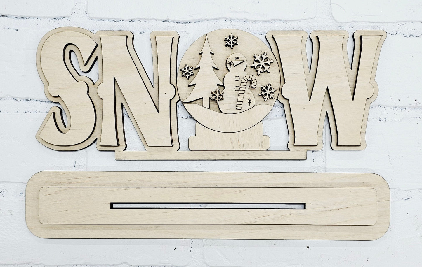 Snow Standing Sign