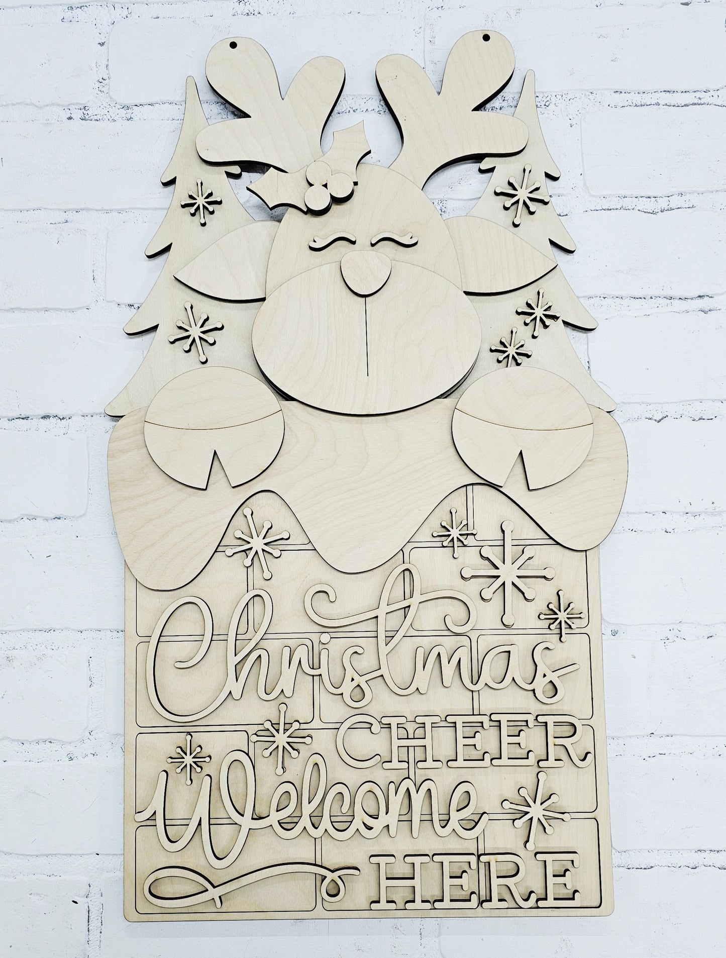 Reindeer Chimney Door Hanger