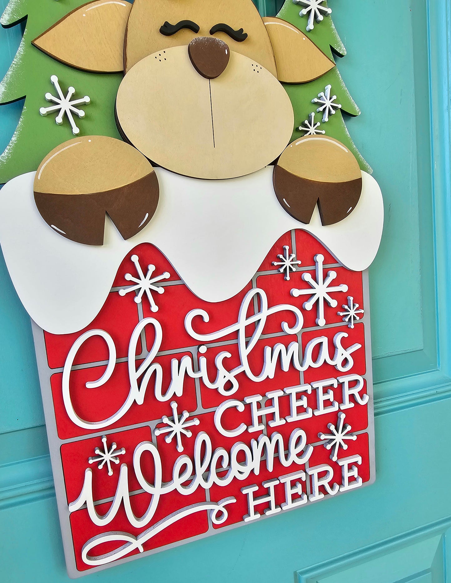 Reindeer Chimney Door Hanger