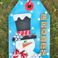 Frosty the Snowman Tag Door Hanger