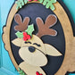 Christmas Portrait Door Hangers (Santa, Reindeer & Mrs. Claus)