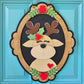 Christmas Portrait Door Hangers (Santa, Reindeer & Mrs. Claus)