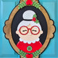 Christmas Portrait Door Hangers (Santa, Reindeer & Mrs. Claus)