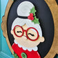 Christmas Portrait Door Hangers (Santa, Reindeer & Mrs. Claus)