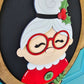 Christmas Portrait Door Hangers (Santa, Reindeer & Mrs. Claus)