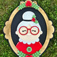 Christmas Portrait Door Hangers (Santa, Reindeer & Mrs. Claus)