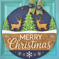Reindeer Christmas Wonderland Door Hanger