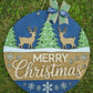 Reindeer Christmas Wonderland Door Hanger