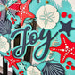 Joy Beach Wreath Door Hanger
