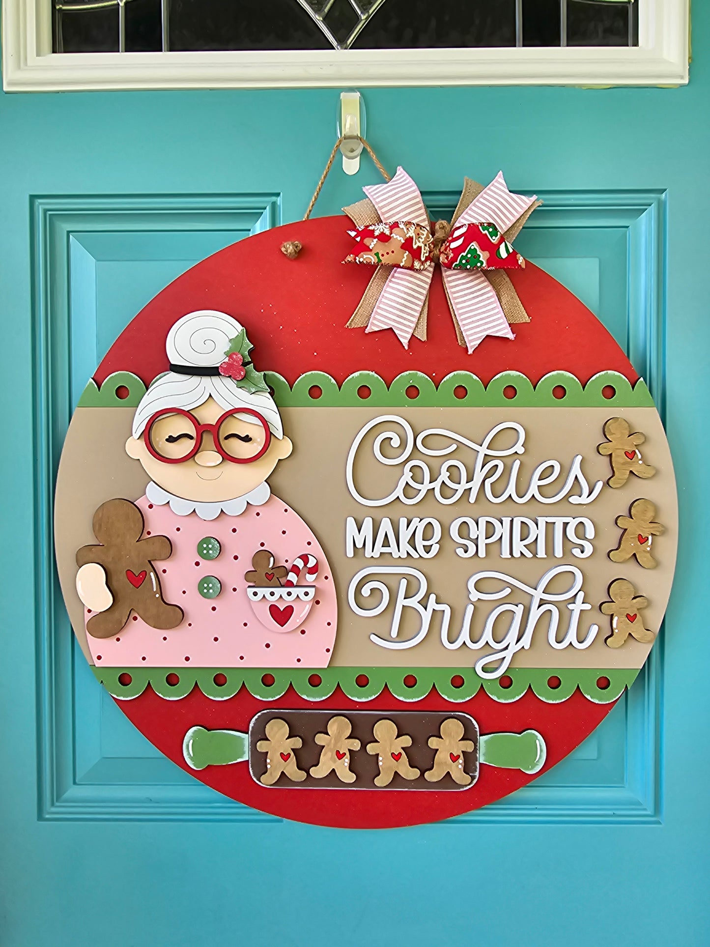 Cookies Make Spirits Bright Door Hanger