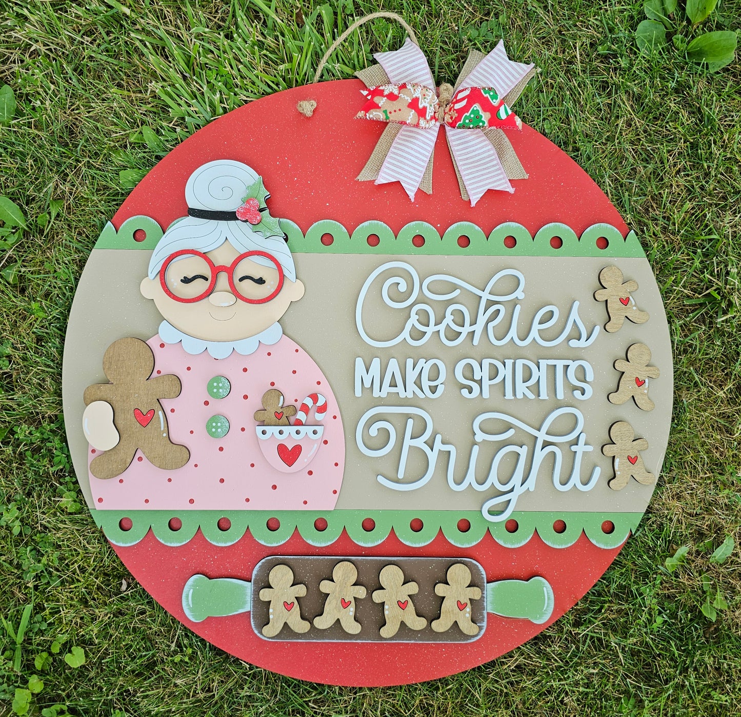 Cookies Make Spirits Bright Door Hanger