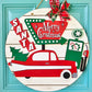 Retro Christmas Door Hanger
