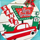 Retro Christmas Door Hanger