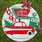 Retro Christmas Door Hanger
