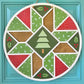Christmas Doodle Barn Quilt Door Hanger