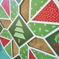 Christmas Doodle Barn Quilt Door Hanger