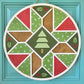 Christmas Doodle Barn Quilt Door Hanger