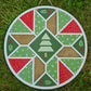 Christmas Doodle Barn Quilt Door Hanger