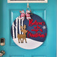 Believe in the Magic of Christmas Rudolph Door Hanger