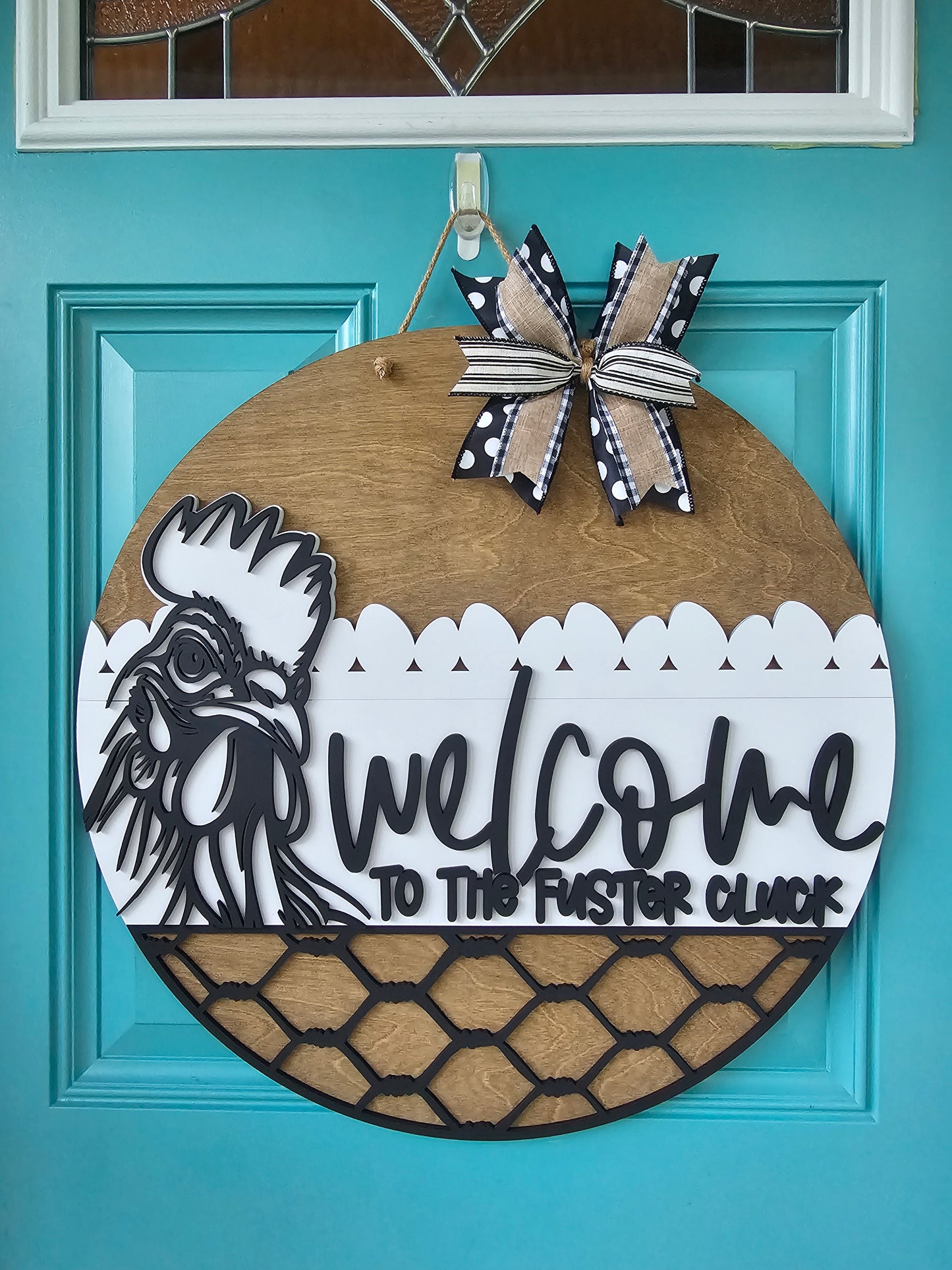 Welcome to the Fuster Cluck Door Hanger