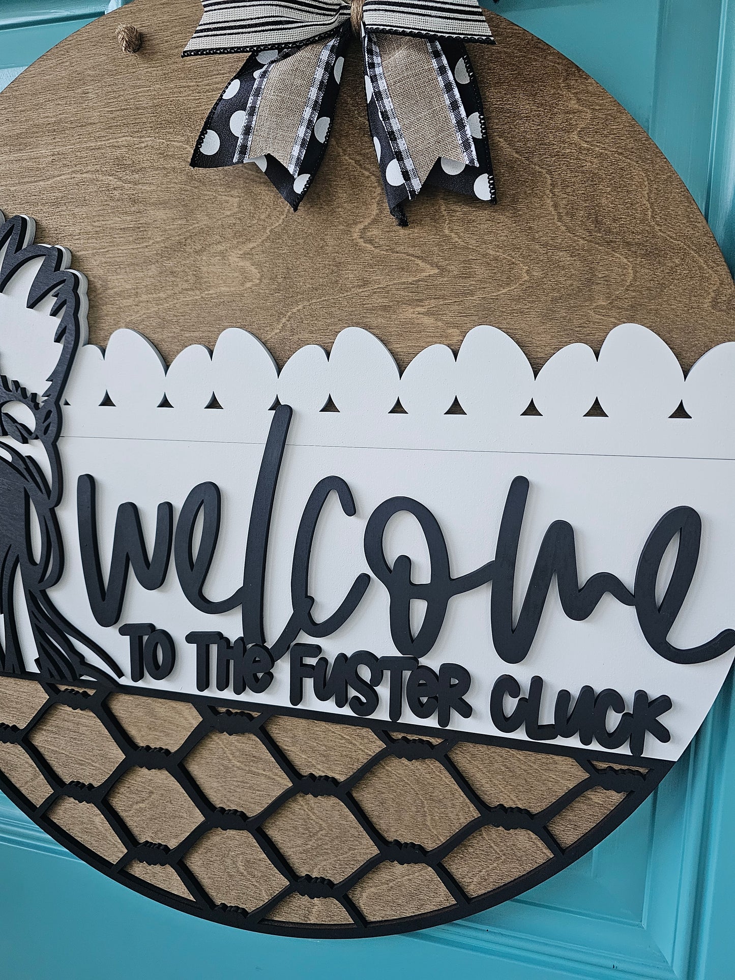 Welcome to the Fuster Cluck Door Hanger
