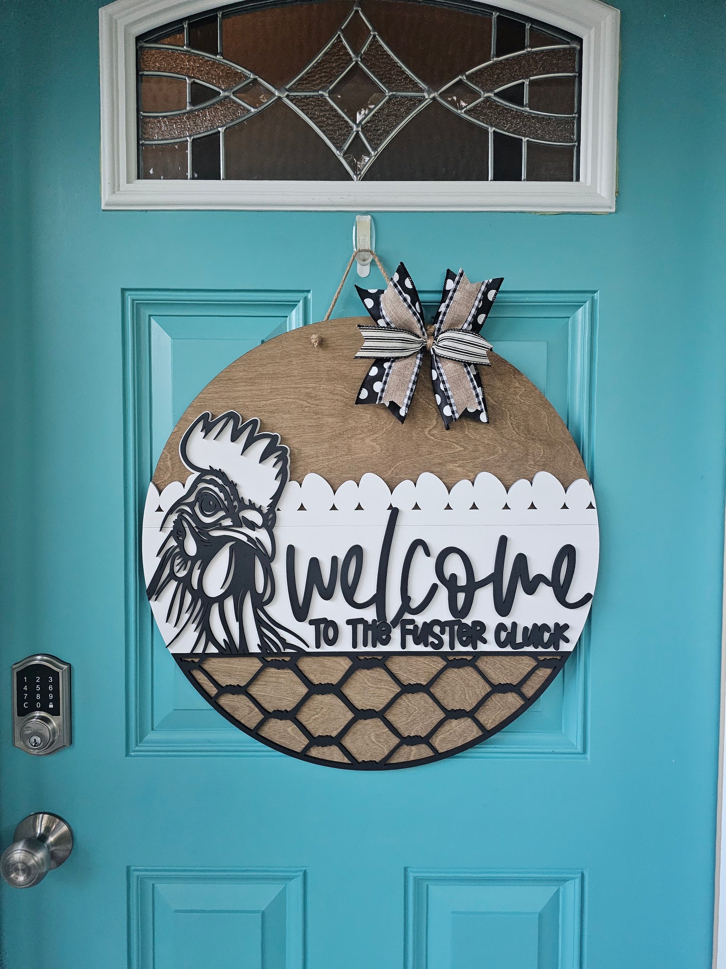 Welcome to the Fuster Cluck Door Hanger