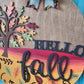 Hello Fall Tree Door Hanger