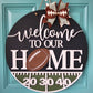 Welcome to our Home Football Door Hanger