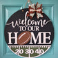 Welcome to our Home Football Door Hanger